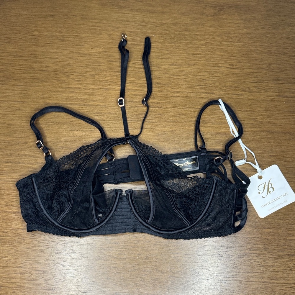 Honey Birdette Black Lace Jacqui Bra